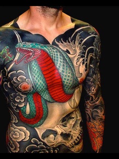 tatouage japonais couleur