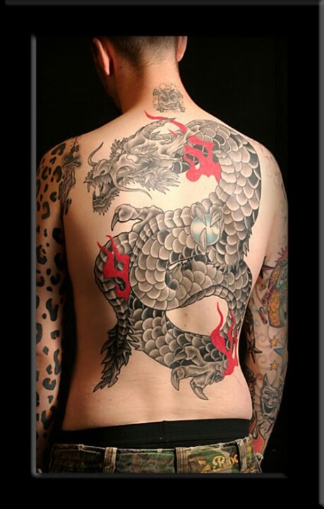 tatouage japonais dans le dos