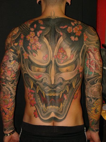 tatouage japonais démon