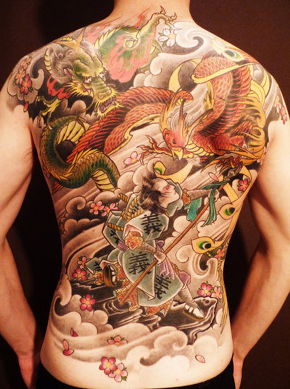 tatouage japonais dos