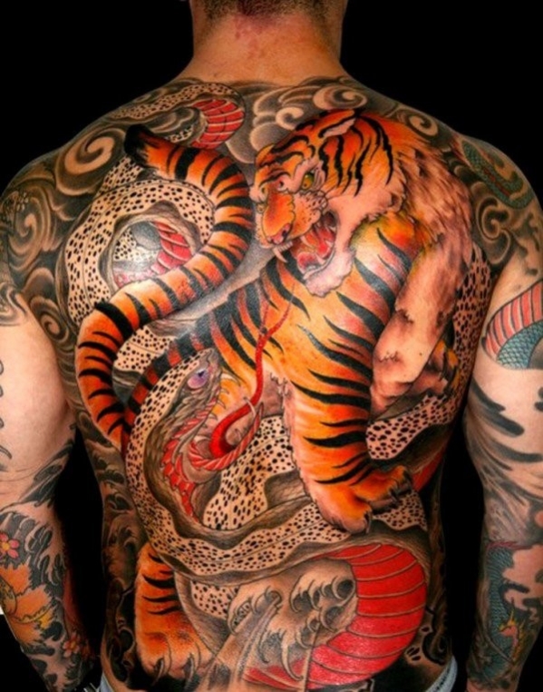 tatouage japonais dos