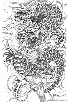 tatouage japonais dragon