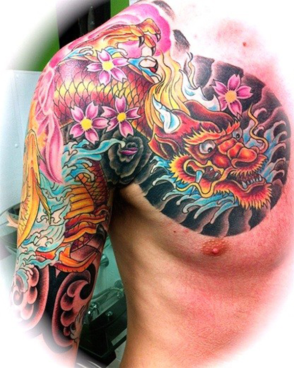 tatouage japonais dragon