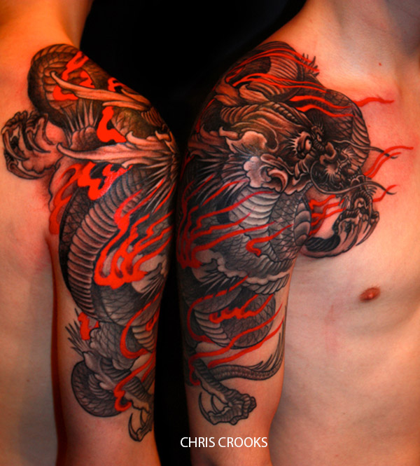 tatouage japonais dragon