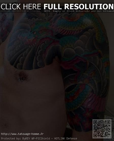 tatouage japonais épaule