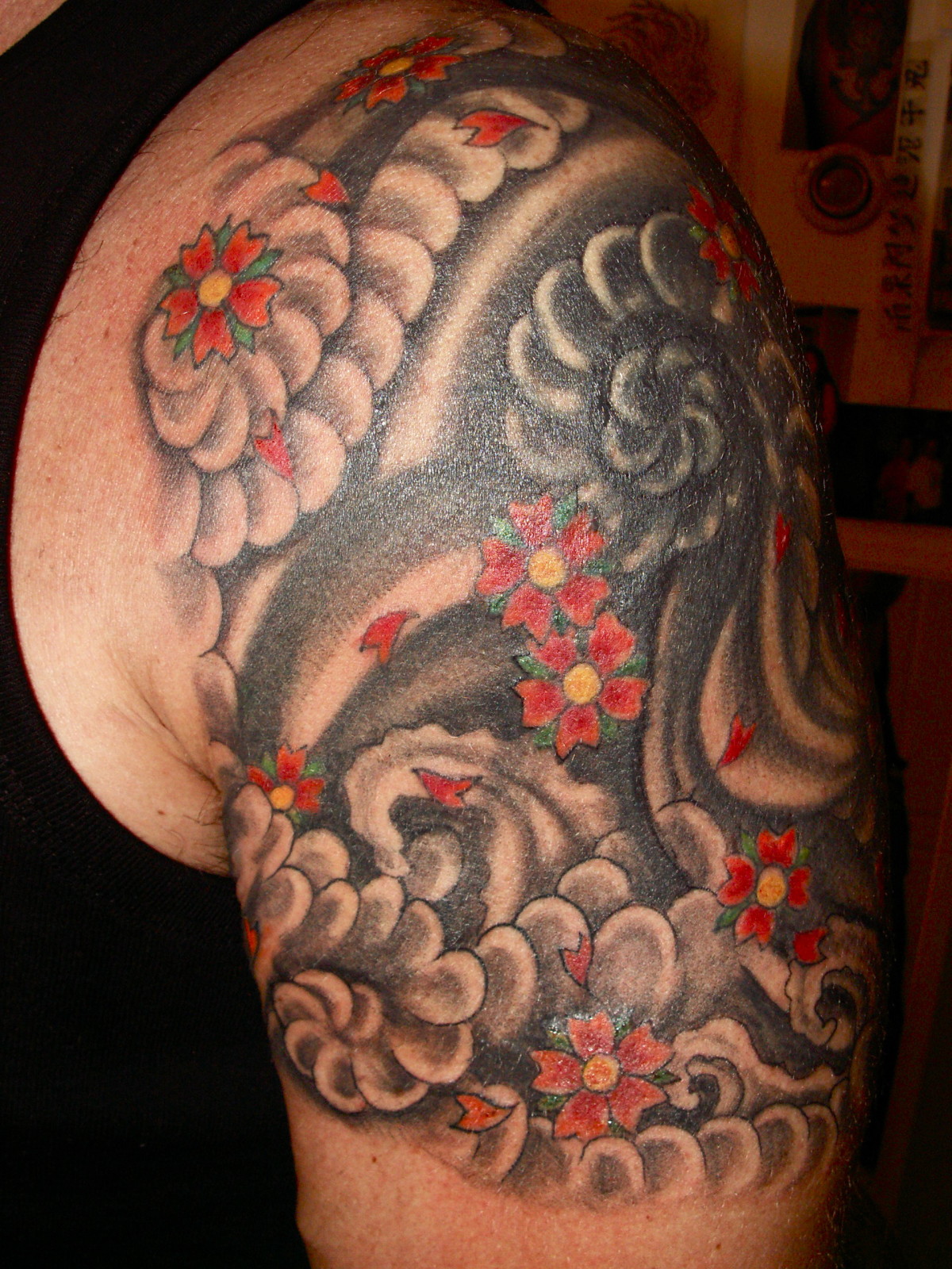 tatouage japonais épaule