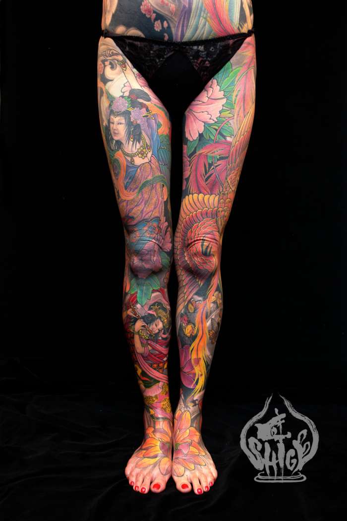 tatouage japonais fleur