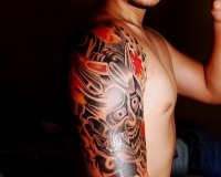 tatouage japonais fleur