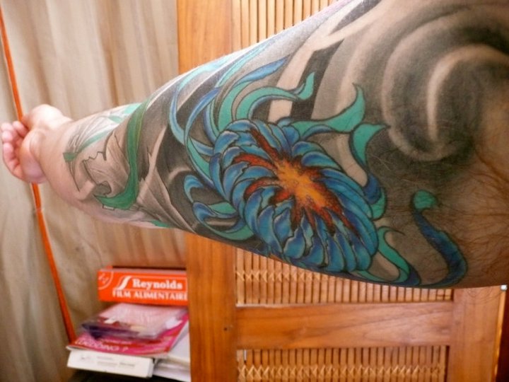 tatouage japonais fleur de pivoine