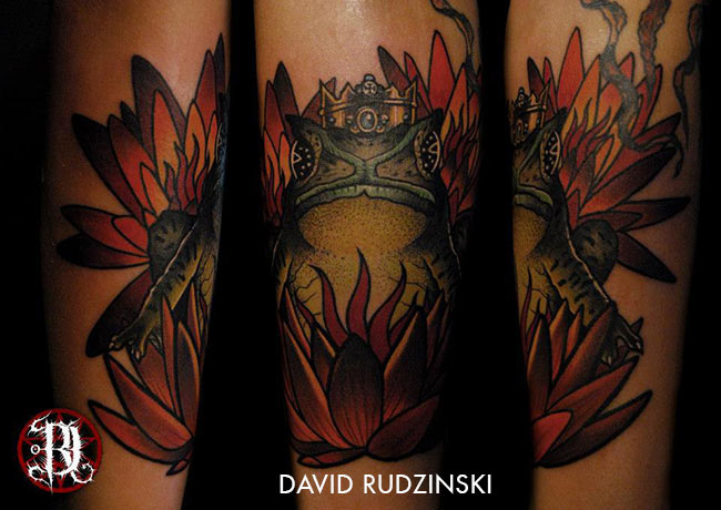 tatouage japonais grenouille