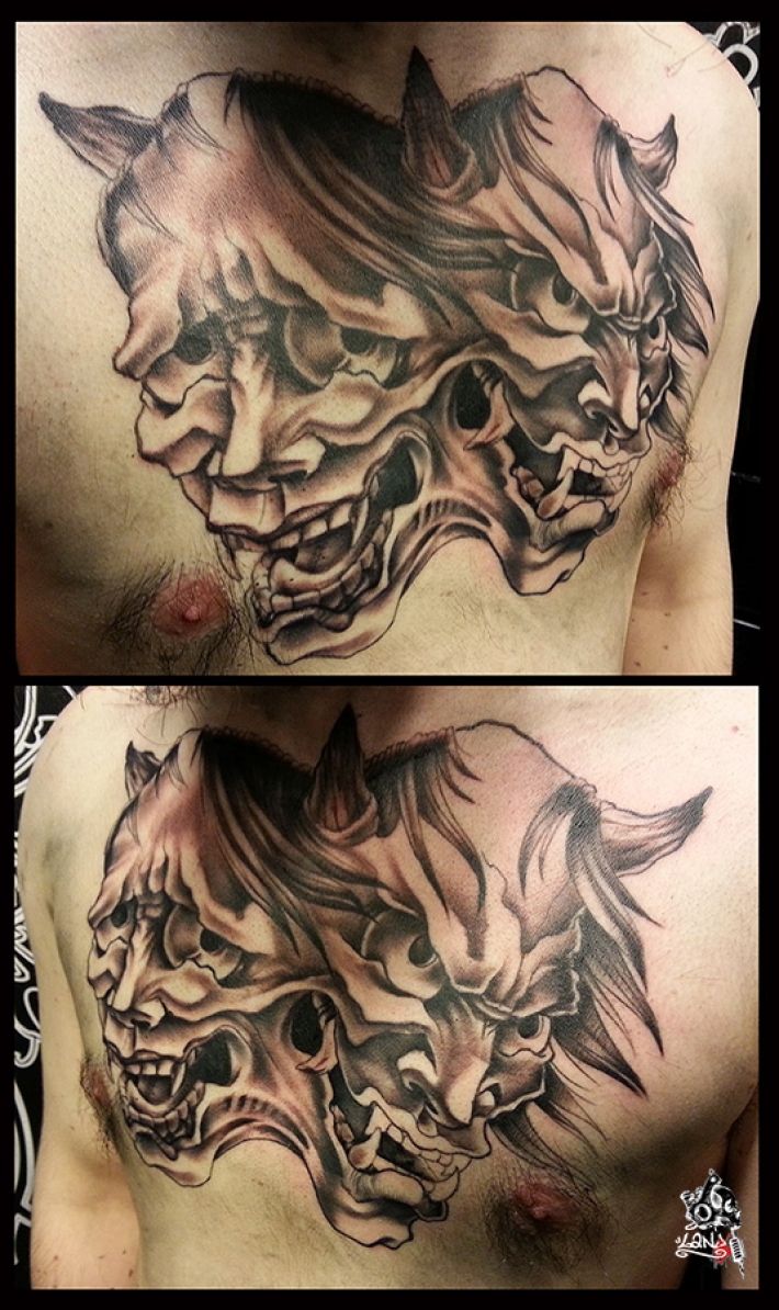 tatouage japonais hannya