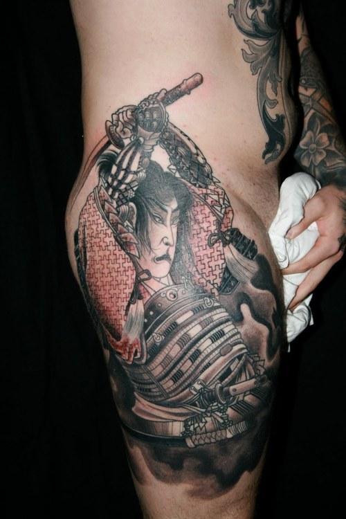 tatouage japonais katana