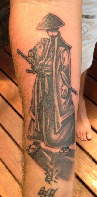 tatouage japonais katana