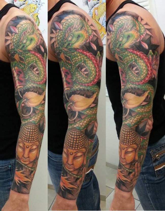 tatouage japonais manchette