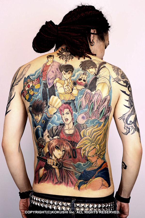 tatouage japonais manga