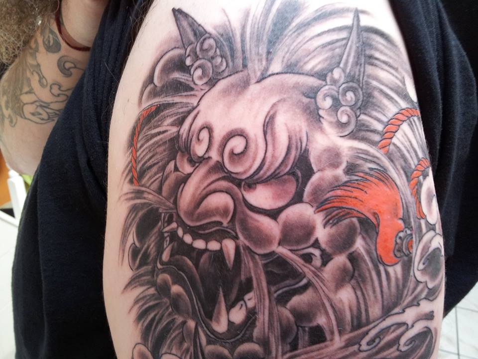 tatouage japonais masque