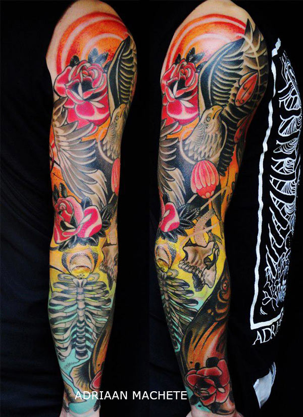 Tatouage japonais new school
