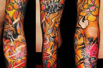 tatouage japonais new school