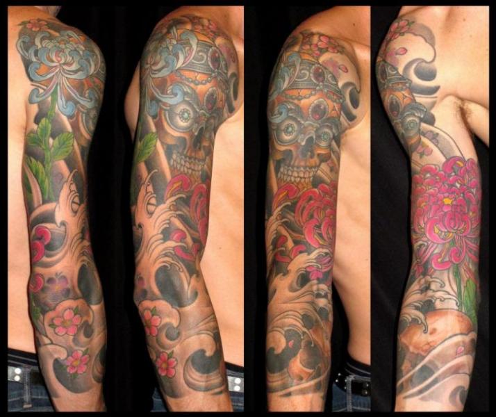 tatouage japonais new school