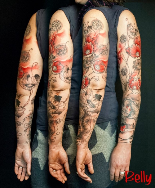 tatouage japonais new school