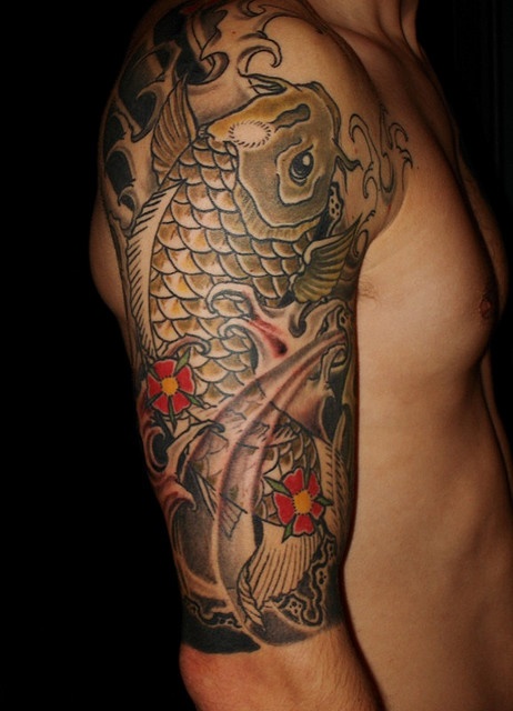tatouage japonais noir et blanc