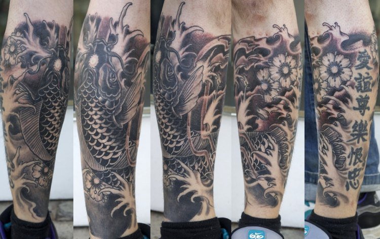 tatouage japonais ombrage