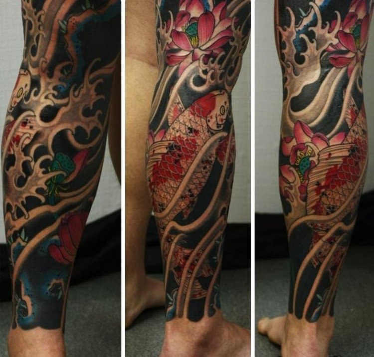 tatouage japonais ombrage