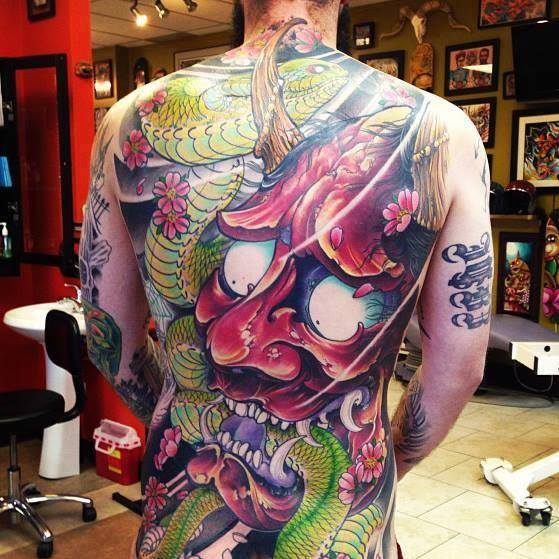 tatouage japonais oni