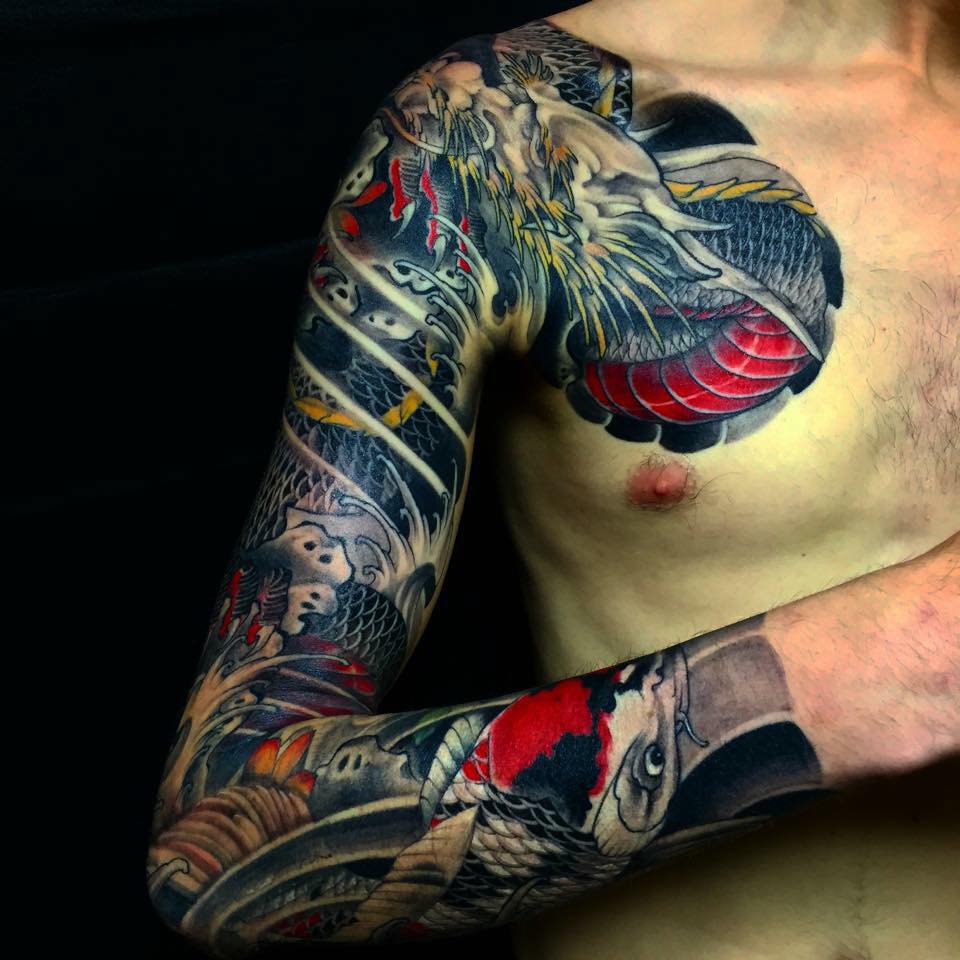 tatouage japonais oni