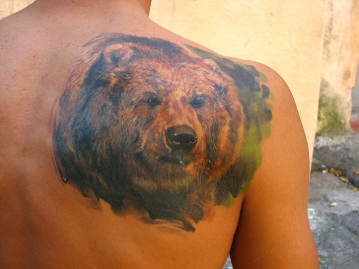 tatouage japonais ours