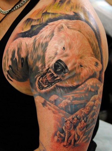 tatouage japonais ours