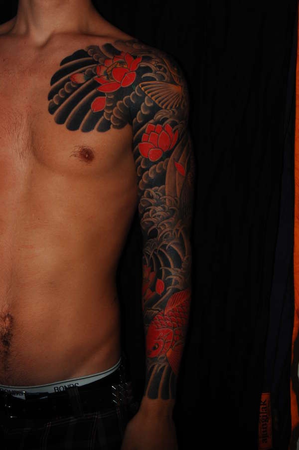 tatouage japonais pectoraux