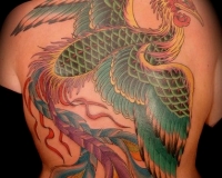 tatouage japonais phoenix