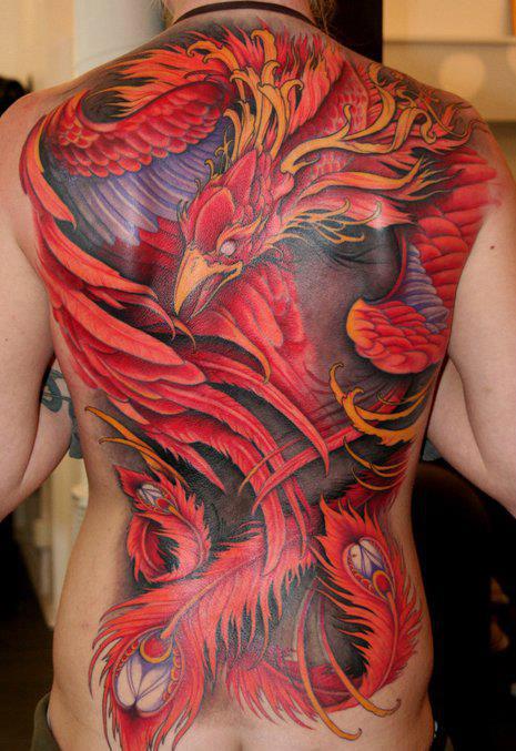 tatouage japonais phoenix