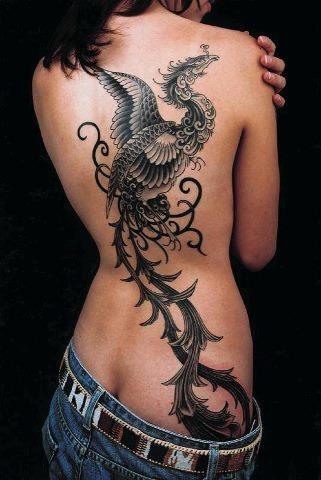 tatouage japonais phoenix