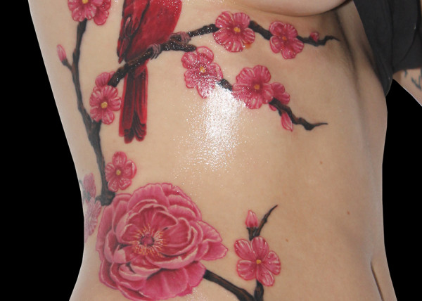 tatouage japonais pivoine