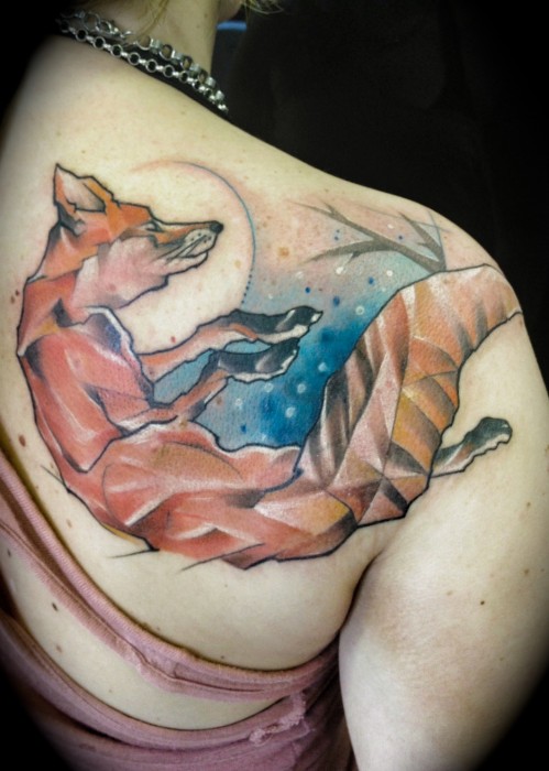 tatouage japonais renard