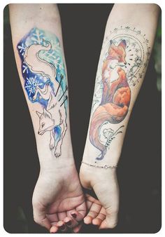 tatouage japonais renard