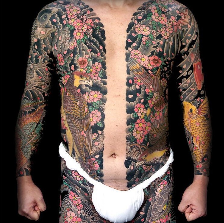 tatouage japonais rond