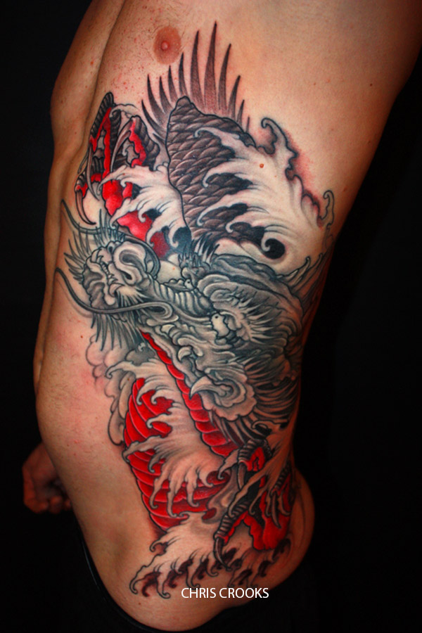 tatouage japonais rose