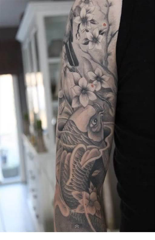 tatouage japonais rose