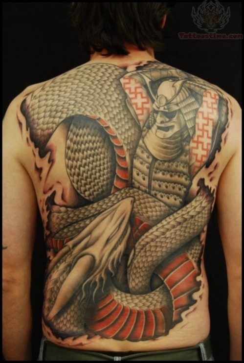 tatouage japonais samourai
