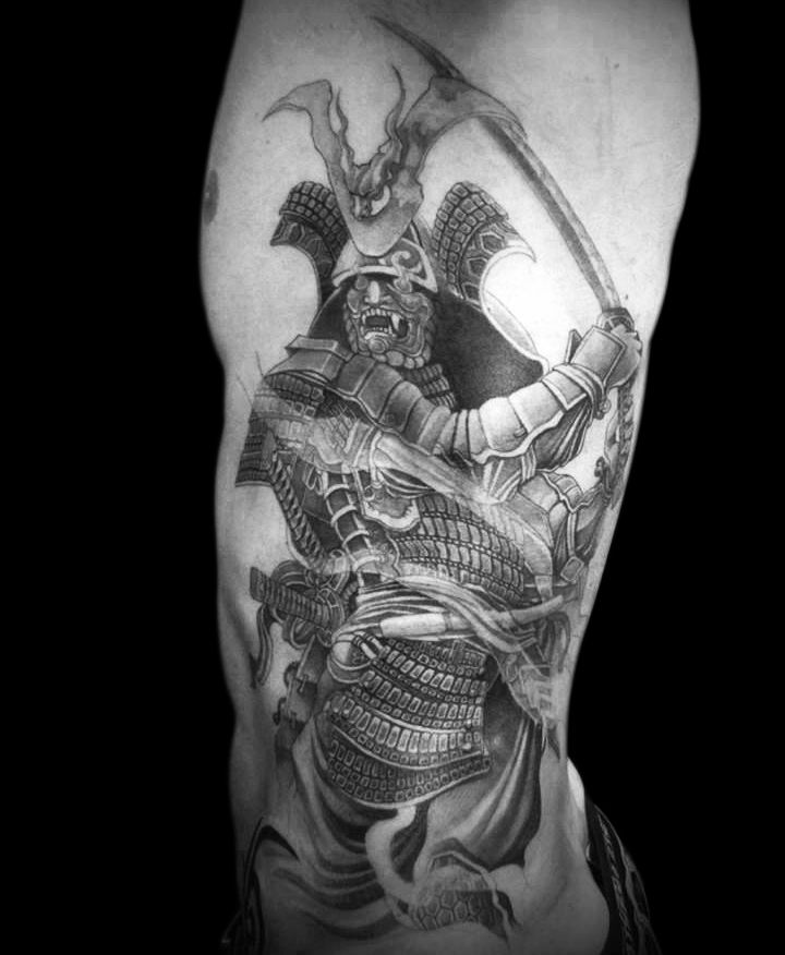 tatouage japonais samourai
