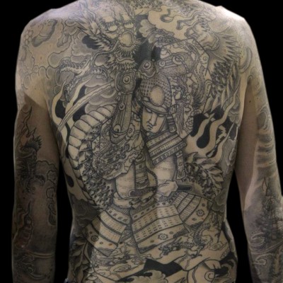 tatouage japonais samourai