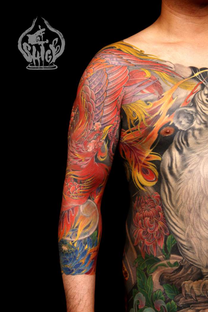tatouage japonais sur le bras