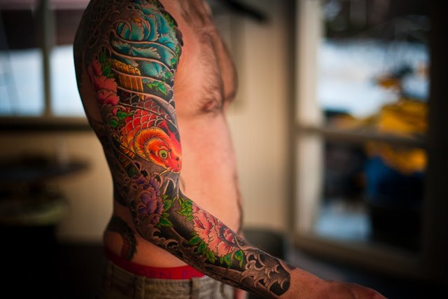 tatouage japonais sur le bras
