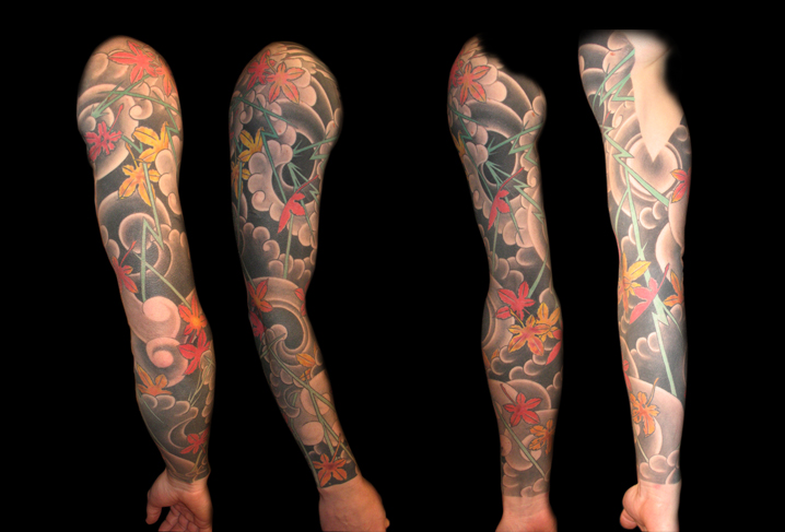 tatouage japonais sur le bras