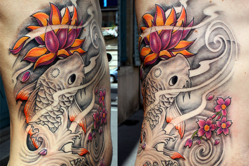tatouage japonais vent