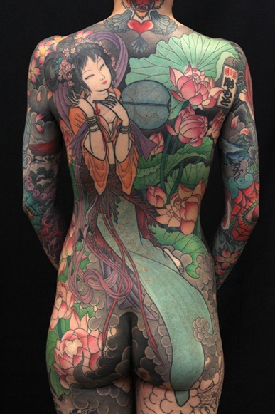 tatouage japonais vent