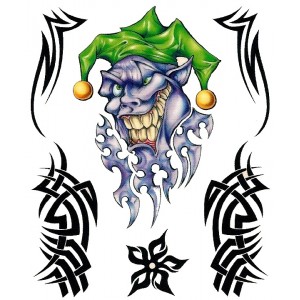 tatouage joker tribal